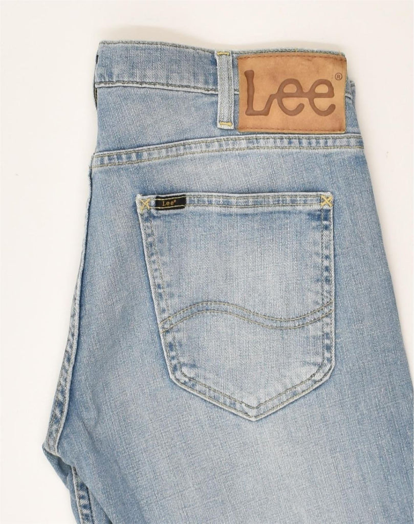 LEE Mens Denim Shorts W32 Medium Blue Cotton | Vintage Lee | Thrift | Second-Hand Lee | Used Clothing | Messina Hembry 