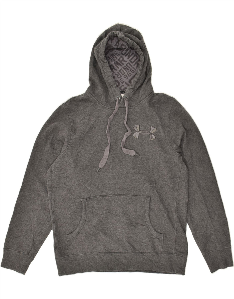 UNDER ARMOUR Mens Graphic Hoodie Jumper Large Grey Cotton | Vintage Under Armour | Thrift | Second-Hand Under Armour | Used Clothing | Messina Hembry 