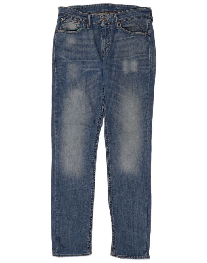 Levi's Mens Slim Jeans W31 L32 Blue Cotton