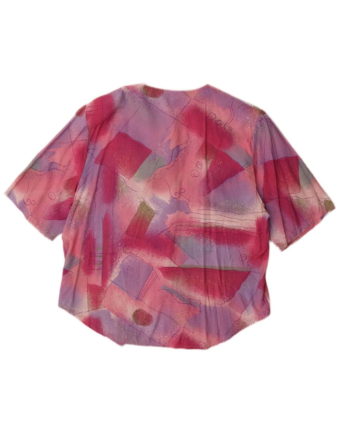 Paco Calvari Womens Shirt Blouse EU 42 Large Multicoloured Geometric