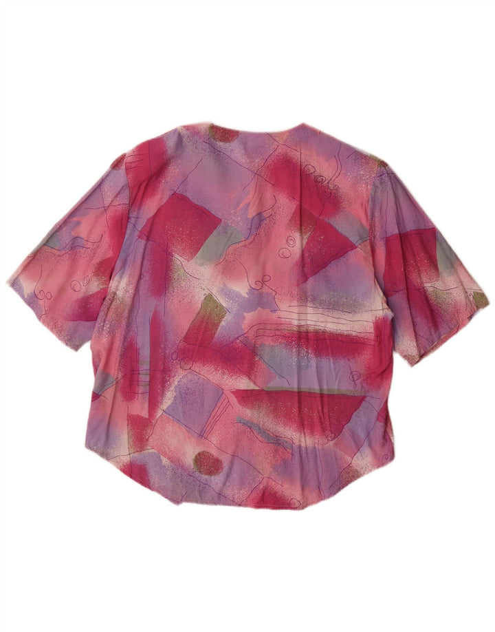 Paco Calvari Womens Shirt Blouse EU 42 Large Multicoloured Geometric