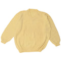 Vintage Mens V-Neck Jumper Sweater Large Yellow