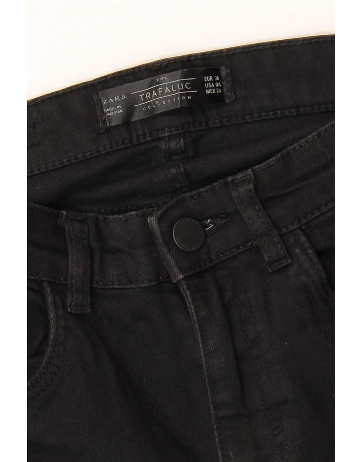 Zara Womens Bootcut Jeans EU 36 XS W26 L34 Black