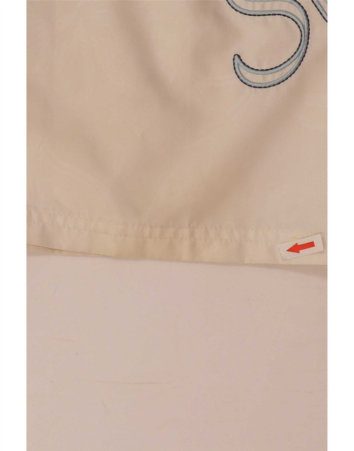 Sundek Mens Graphic Regular Swimming Shorts Large White Colourblock Beach
