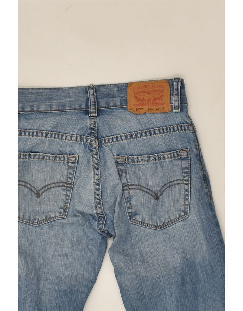 LEVI'S Boys 505 Straight Jeans 7-8 Years W22 L22 Blue Cotton | Vintage Levi's | Thrift | Second-Hand Levi's | Used Clothing | Messina Hembry 