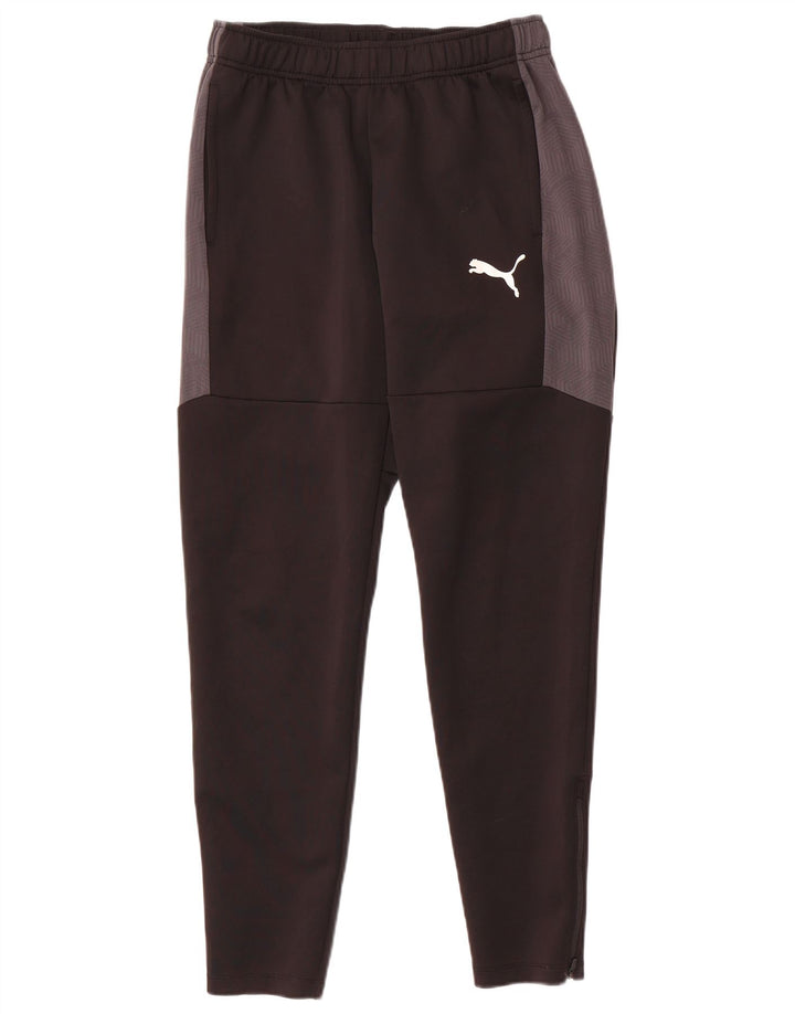 Puma Mens Tracksuit Trousers Large Black Geometric Polyester