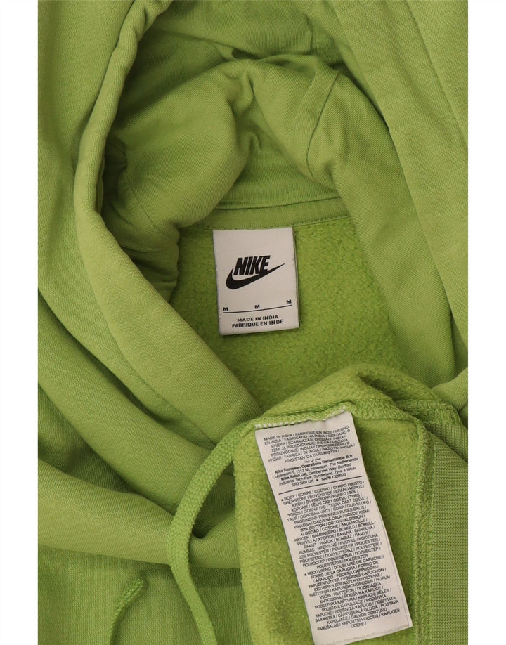 Nike Mens Hoodie Jumper Medium Green Cotton