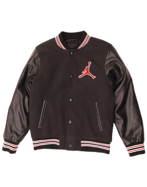 Jordan Boys Graphic Varsity Jacket 12-13 Years Large Black Colourblock