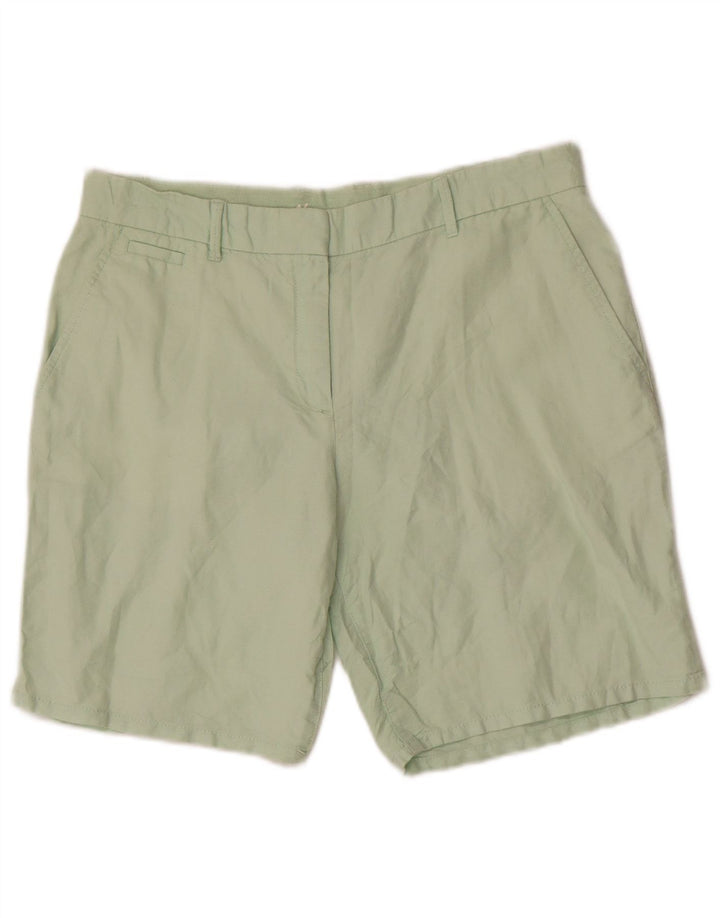 Gap Womens Khakis Chino Shorts US 6 Medium W32 Green Linen