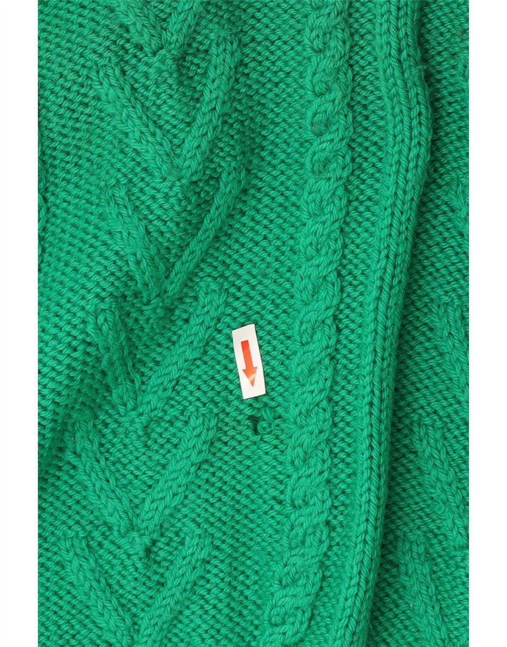 Vintage Mens Crew Neck Jumper Sweater Large Green