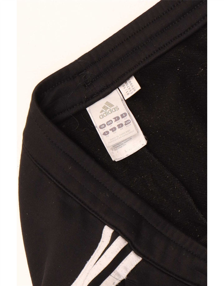 Adidas Womens Tracksuit Trousers Joggers UK 14 Large Black Polyester