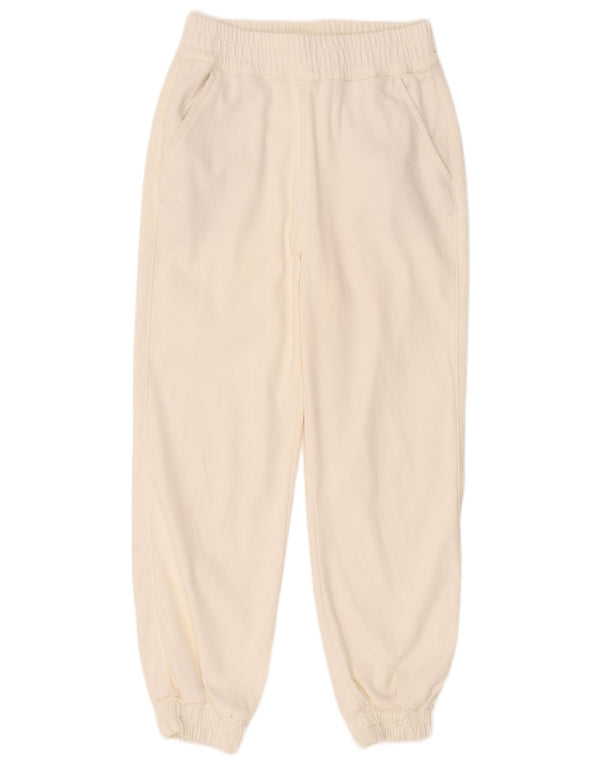 All Saints Womens Tracksuit Trousers Joggers UK 10 Small Off White