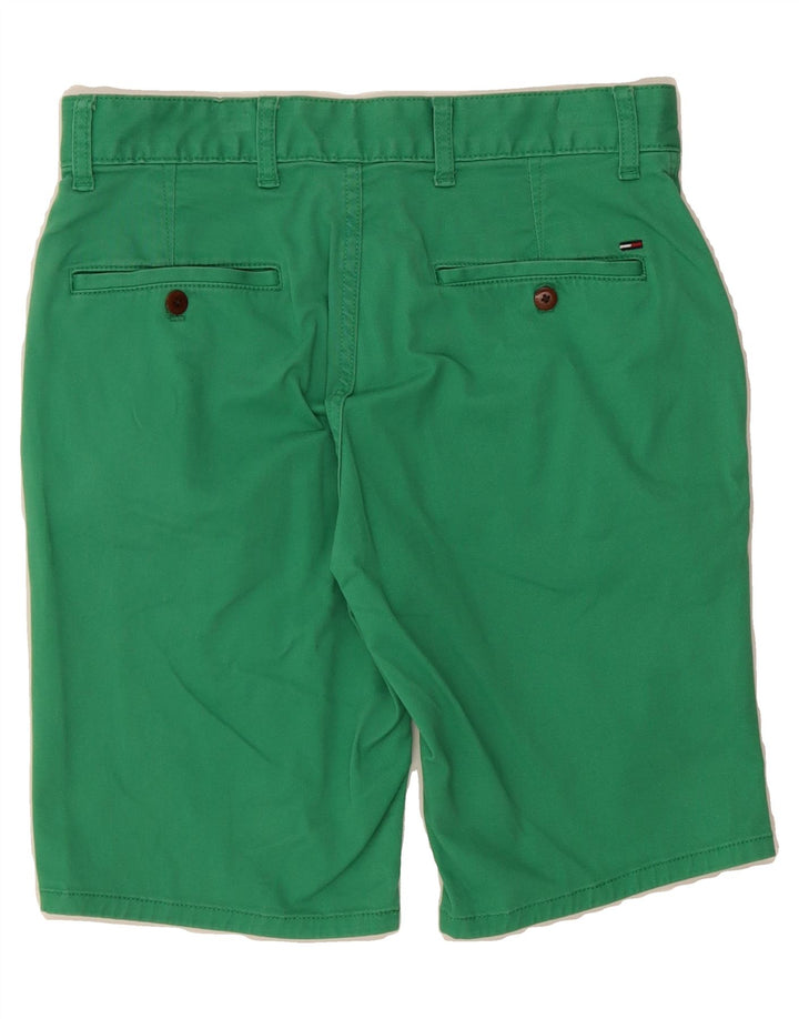 TOMMY HILFIGER Mens Chino Shorts W29 Small Green Cotton Vintage Tommy Hilfiger and Second-Hand Tommy Hilfiger from Messina Hembry 