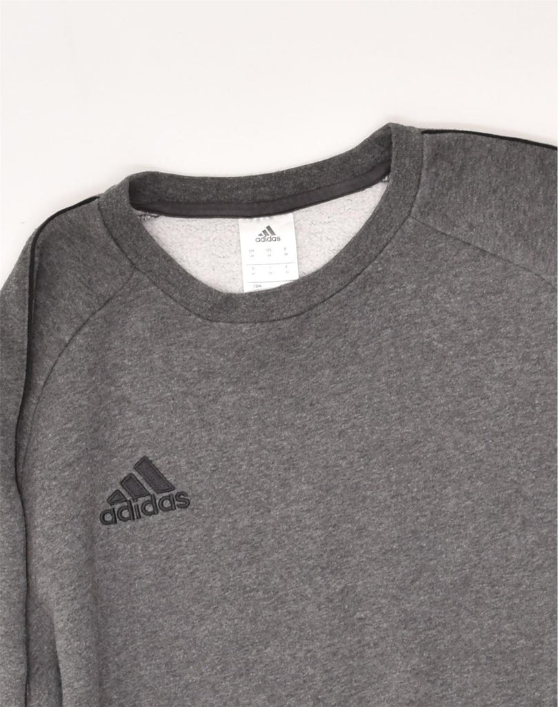 ADIDAS Mens Sweatshirt Jumper Medium Grey Cotton | Vintage Adidas | Thrift | Second-Hand Adidas | Used Clothing | Messina Hembry 