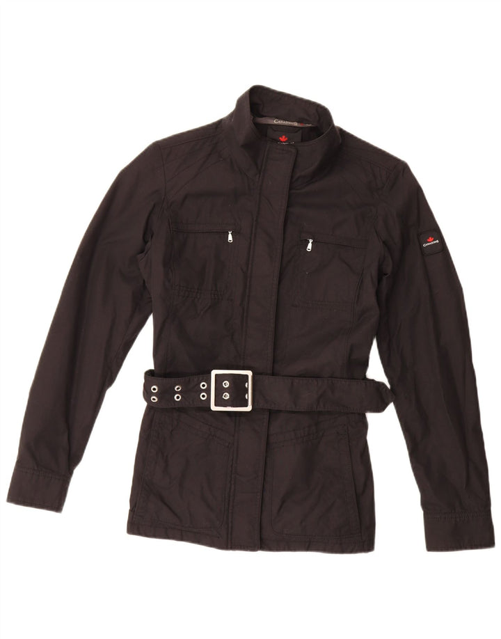 Canadiens Womens Utility Jacket IT 42 Medium Black Cotton