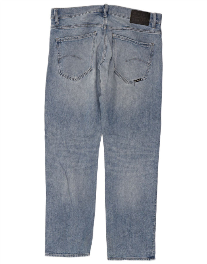 G-Star Mens Straight Jeans W34 L30 Blue Cotton