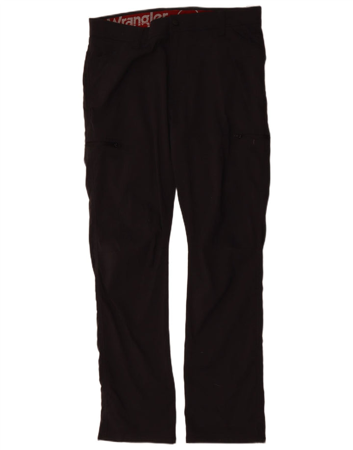 Wrangler Mens Slim Cargo Trousers W36 L32 Black Nylon