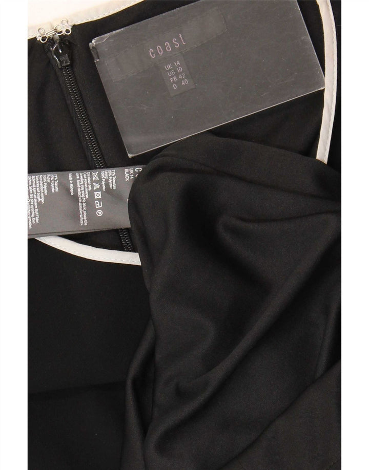 Coast Womens Sleeveless Sheath Dress UK 14 Large Black