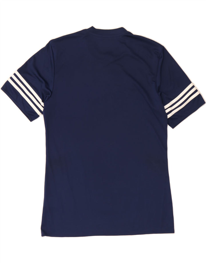 ADIDAS Mens Climalite T-Shirt Top Medium Navy Blue Polyester Vintage Adidas and Second-Hand Adidas from Messina Hembry 