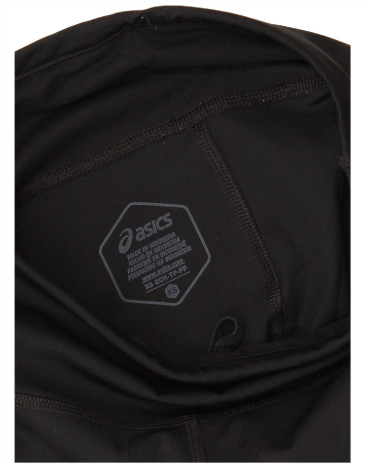 Asics Womens Graphic Capri Leggings XS W24 L19 Black