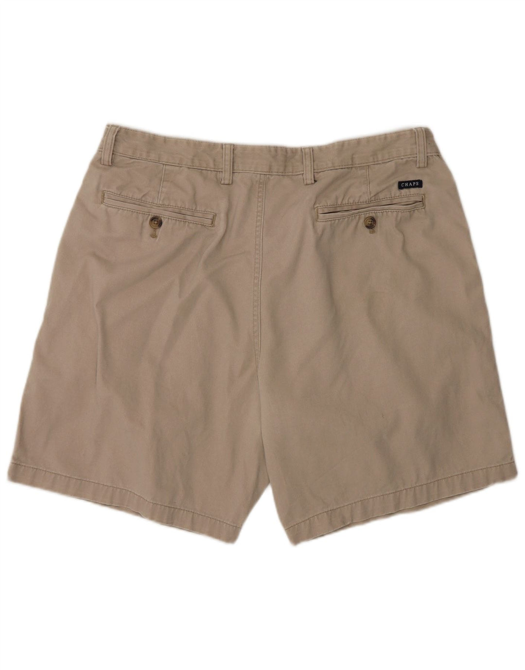 Chaps Mens Chino Shorts W38 XL Beige Cotton