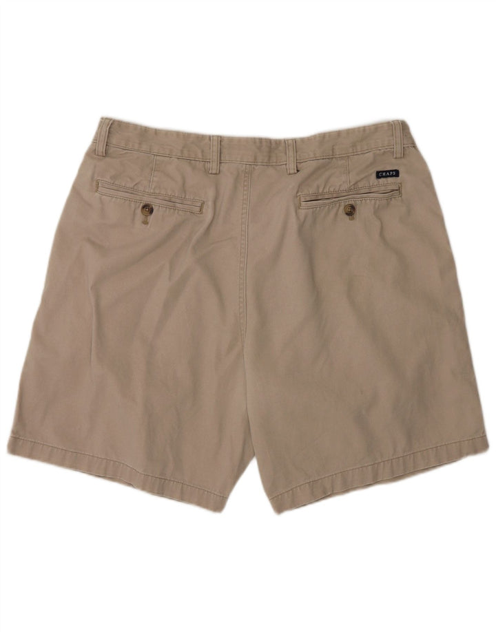 Chaps Mens Chino Shorts W38 XL Beige Cotton