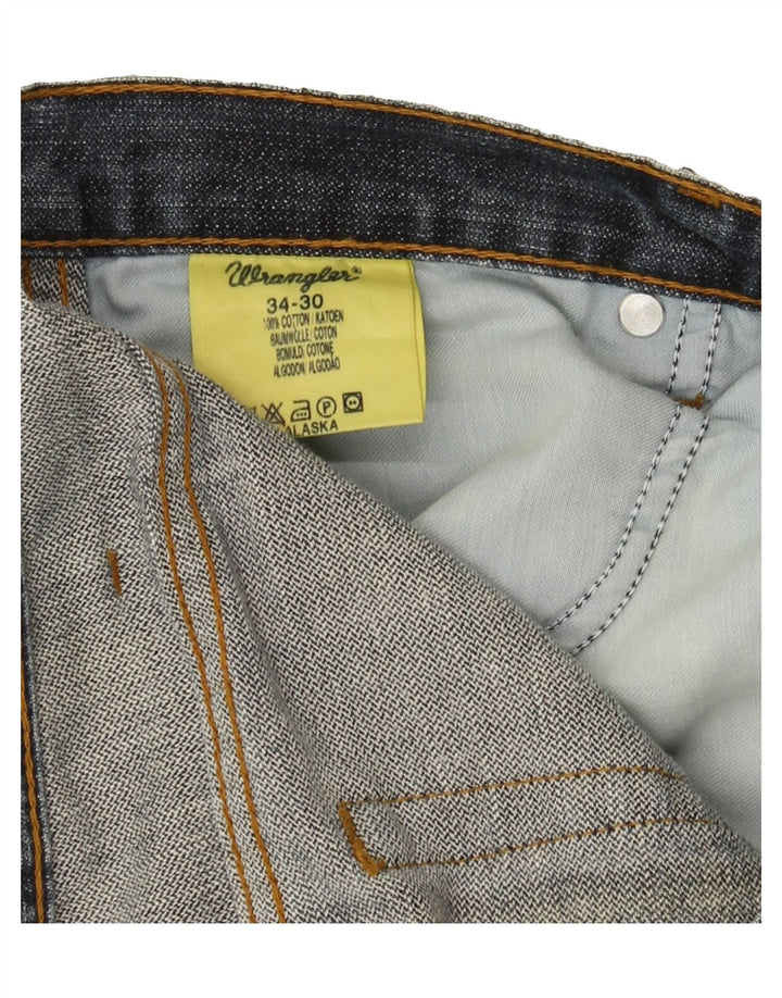 WRANGLER Mens Straight Jeans W34 L30 Blue Cotton Vintage Wrangler and Second-Hand Wrangler from Messina Hembry 