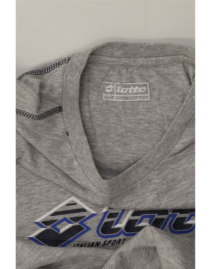 Lotto Mens Graphic Vest Top 2XL Grey Flecked