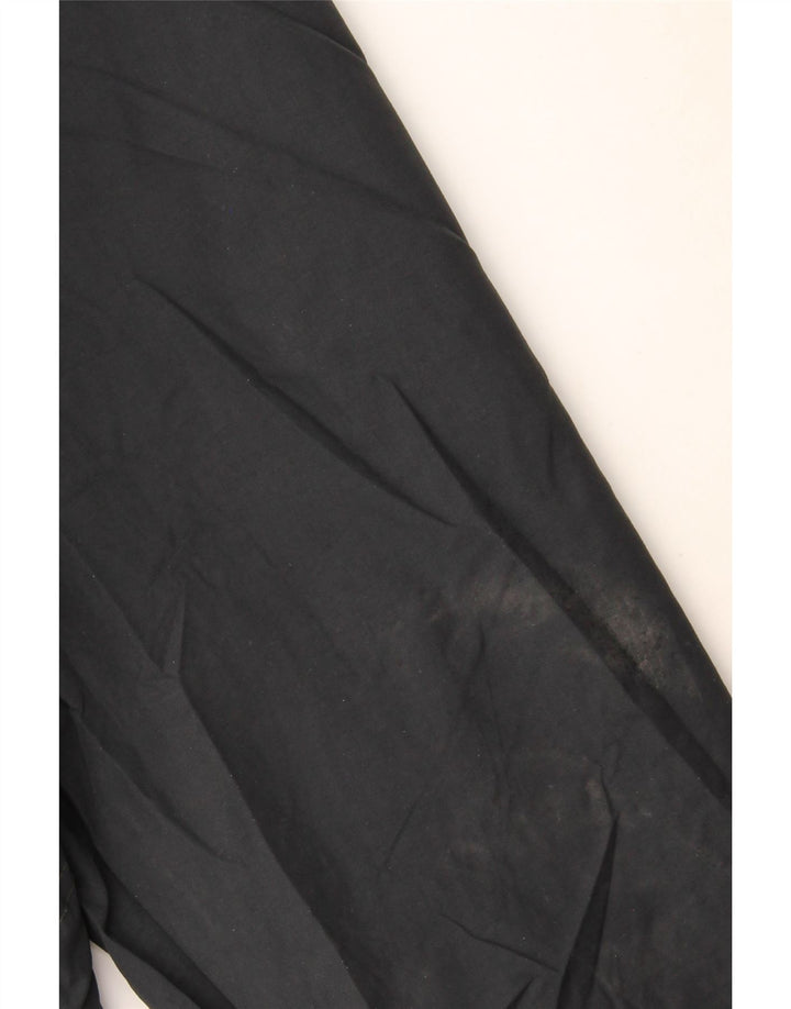 Eddie Bauer Mens Windbreaker Jacket UK 36 Small Black Nylon