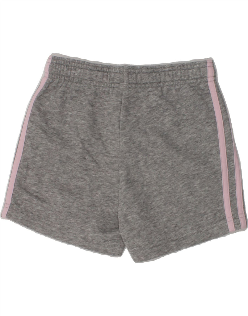 ADIDAS Girls Sport Shorts 7-8 Years Grey Cotton | Vintage Adidas | Thrift | Second-Hand Adidas | Used Clothing | Messina Hembry 