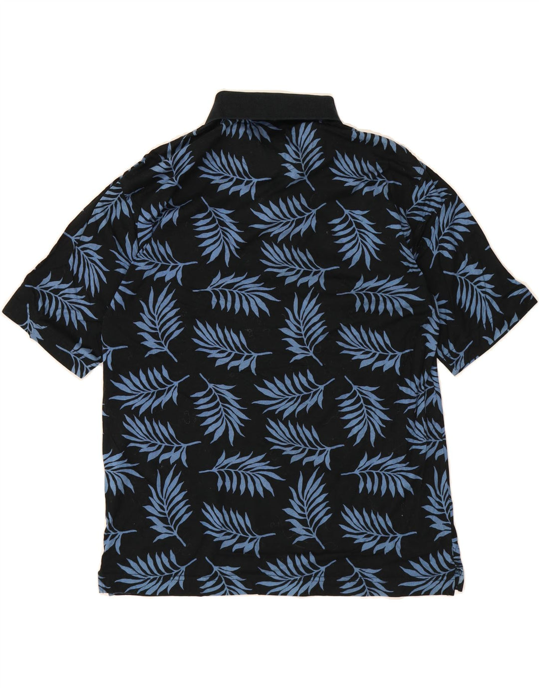 DOCKERS Mens Abstract Pattern Polo Shirt Medium Black Cotton Vintage Dockers and Second-Hand Dockers from Messina Hembry 