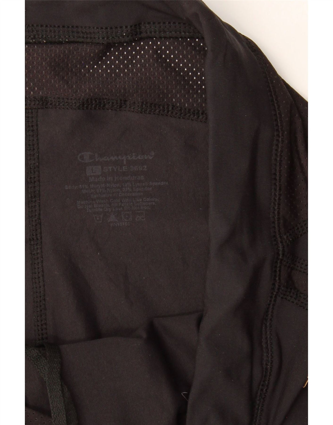 CHAMPION Womens Capri Leggings UK 14 Large  Black Nylon Vintage Champion and Second-Hand Champion from Messina Hembry 