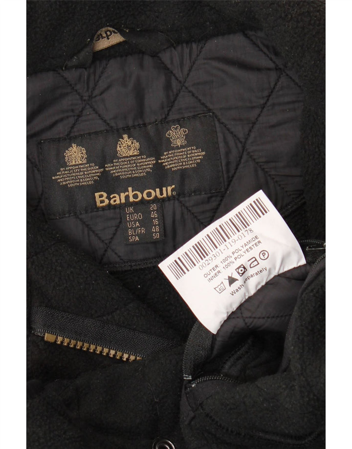 BARBOUR Womens Quilted Jacket UK 20 2XL Black Polyamide