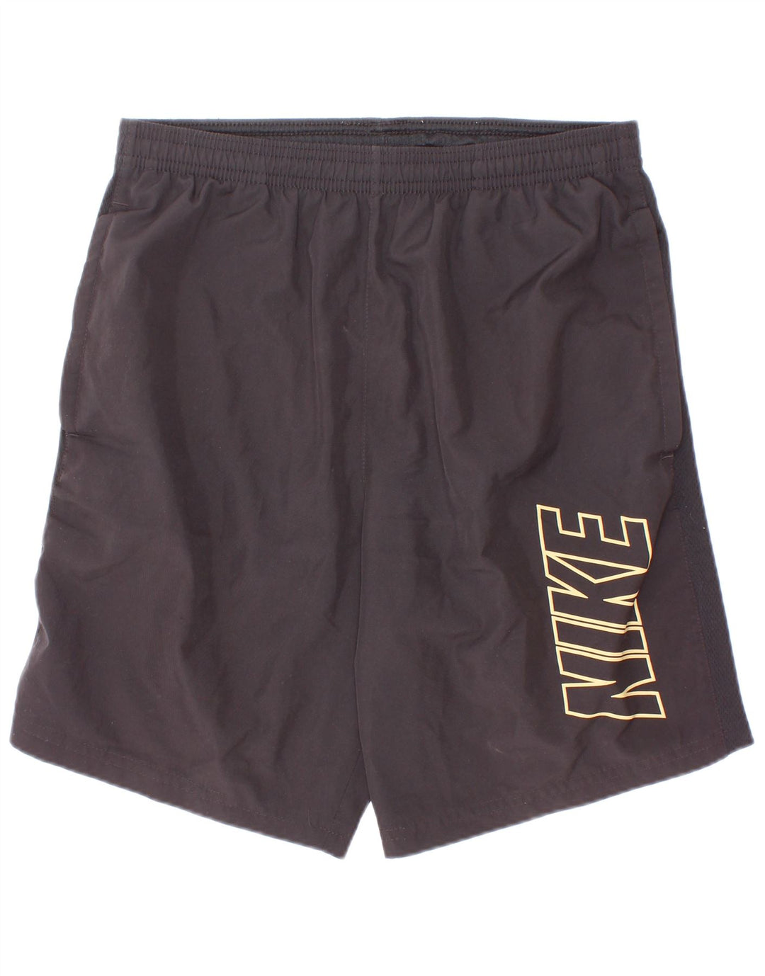 Nike Boys Dri Fit Graphic Sport Shorts 12-13 Years Large Black Polyester