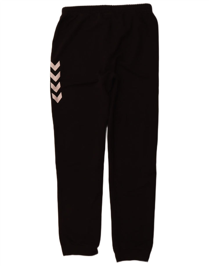 HUMMEL Mens Graphic Tracksuit Trousers Joggers Large  Black Cotton