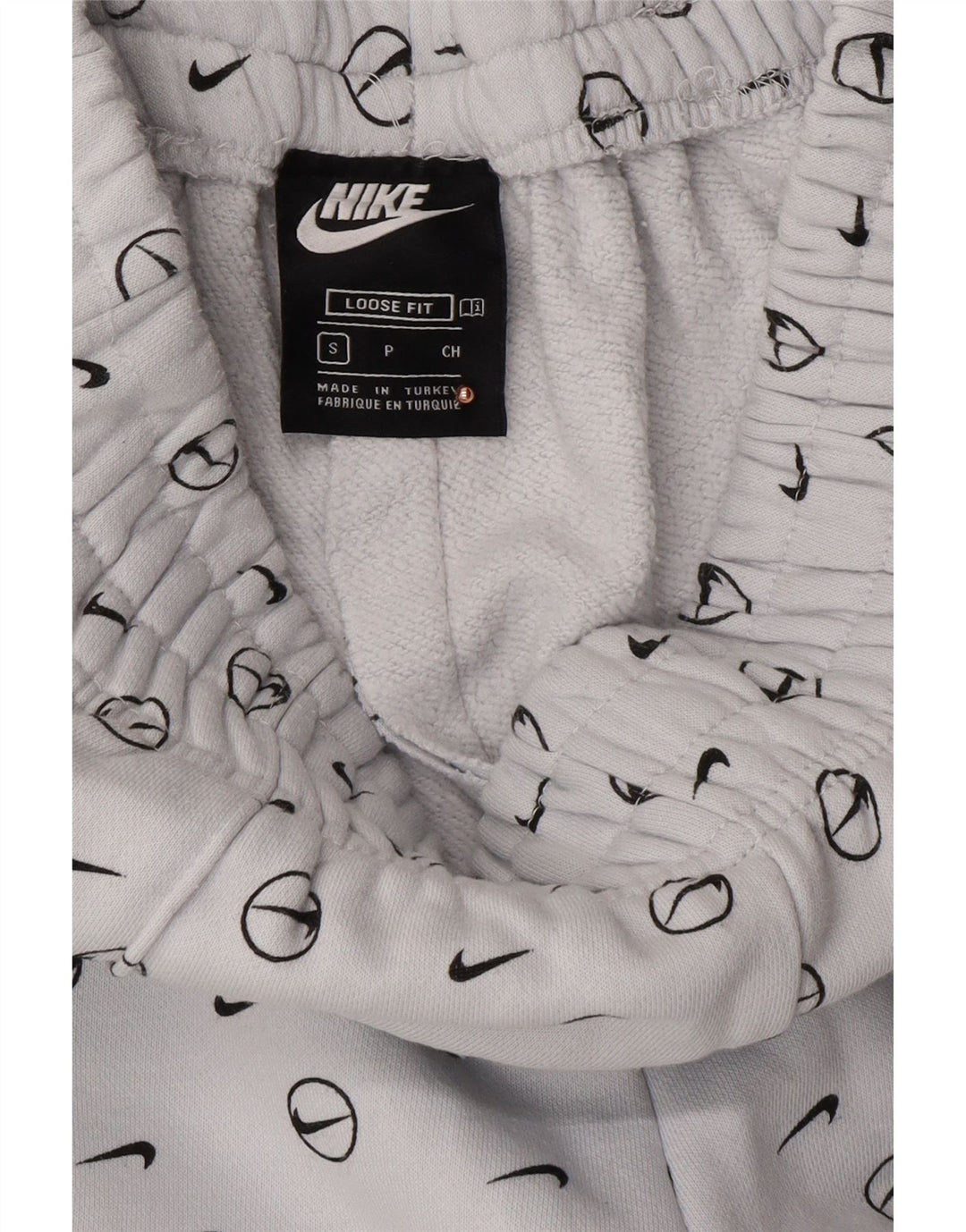 NIKE Mens Loose Fit Graphic Tracksuit Trousers Joggers Small  Blue Cotton