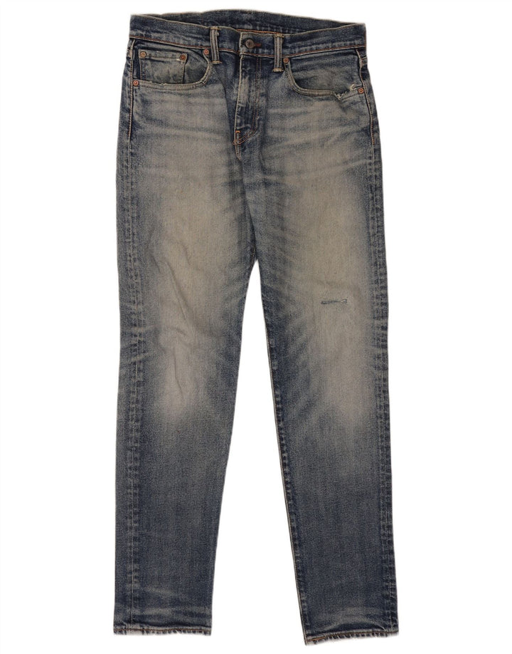 Levi's Mens 502 Tapered Jeans W31 L34 Blue Cotton