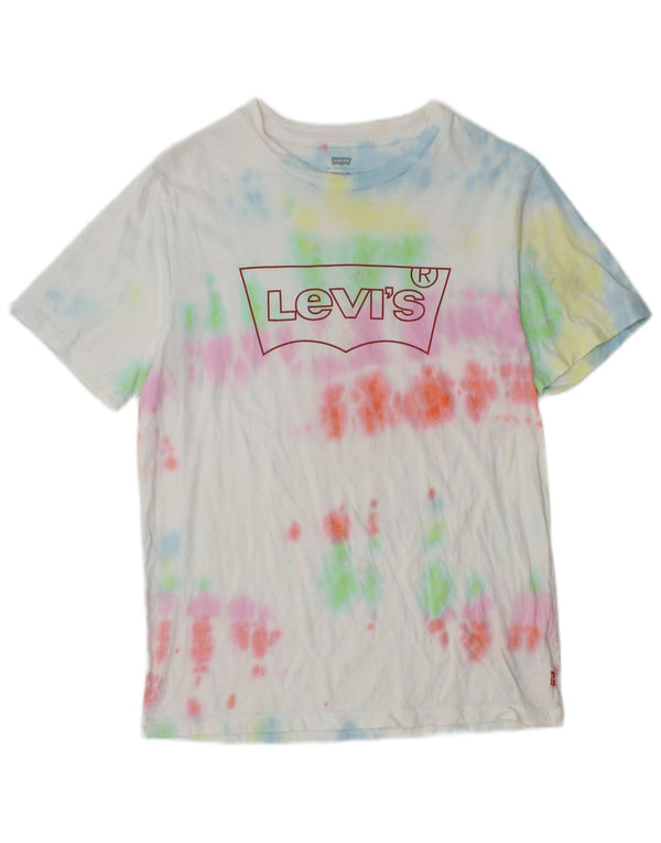 Levi's Mens Standard Graphic T-Shirt Top Small Multicoloured Tie Dye Cotton