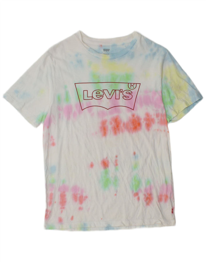 Levi's Mens Standard Graphic T-Shirt Top Small Multicoloured Tie Dye Cotton