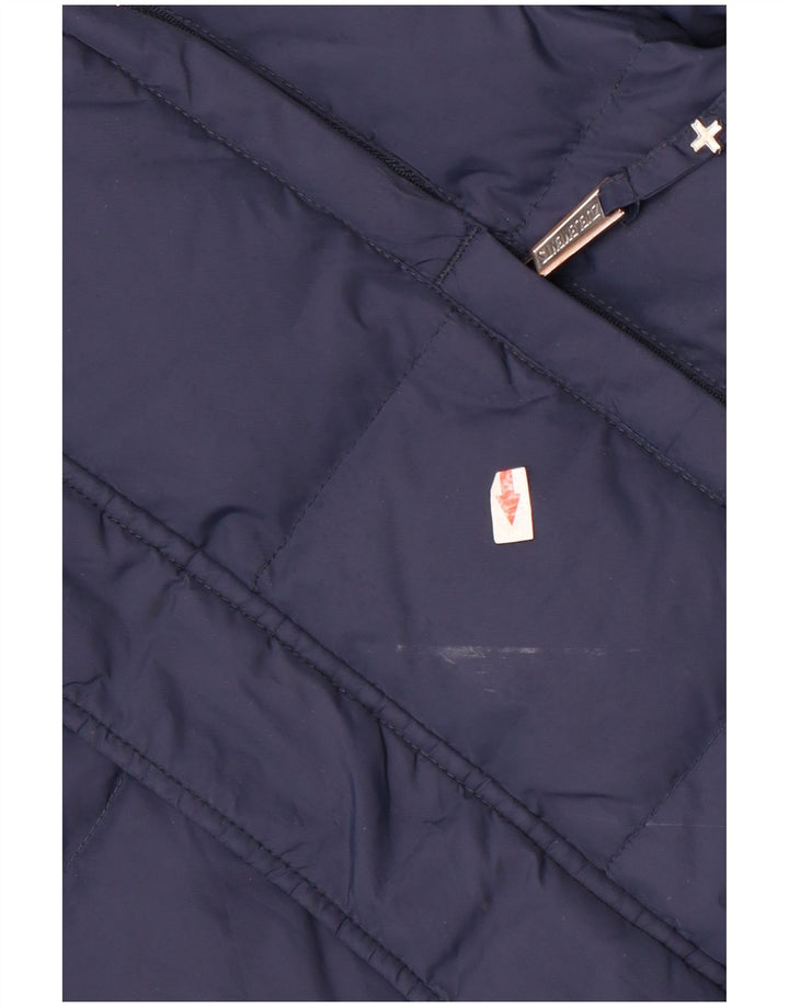 Zu Elements Womens Padded Jacket UK 36 Small Navy Blue Polyamide