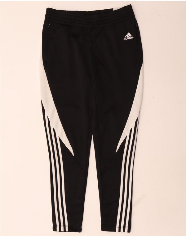 Adidas Womens Tracksuit Trousers UK 10 Small Black Colourblock Polyester