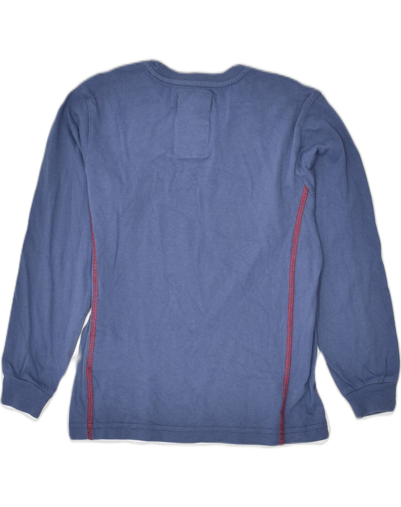 CHAMPION Boys Graphic Top Long Sleeve 7-8 Years Small Blue Cotton | Vintage Champion | Thrift | Second-Hand Champion | Used Clothing | Messina Hembry 