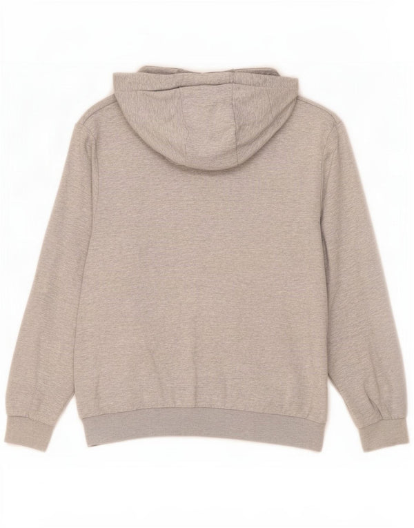 Fila Mens Hoodie Jumper Medium Grey Flecked Cotton