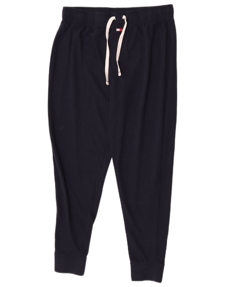 Tommy Hilfiger Mens Tracksuit Trousers Joggers Medium  Navy Blue Cotton