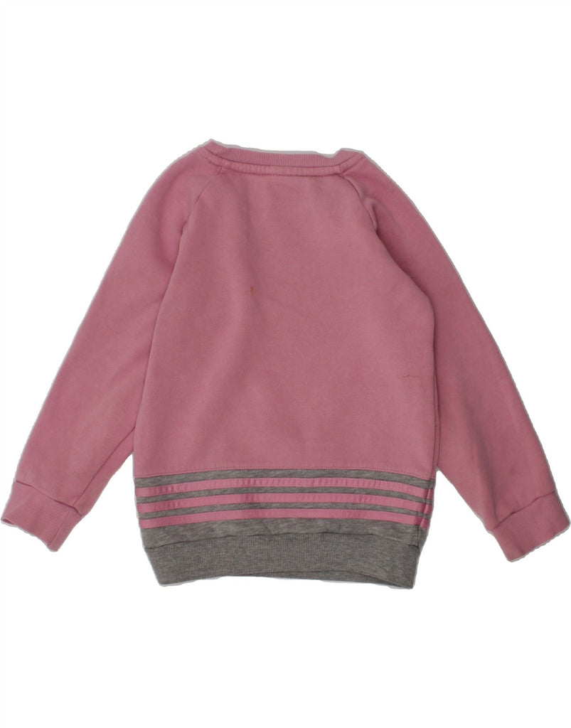 ADIDAS Girls Sweatshirt Jumper 3-4 Years Pink Cotton | Vintage Adidas | Thrift | Second-Hand Adidas | Used Clothing | Messina Hembry 