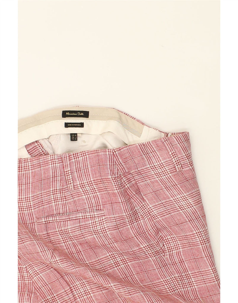 MASSIMO DUTTI Womens Straight Capri Trousers EU 40 Medium W30 L23 Pink | Vintage Massimo Dutti | Thrift | Second-Hand Massimo Dutti | Used Clothing | Messina Hembry 