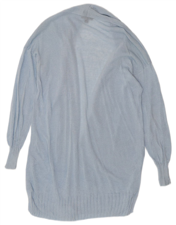 J. Crew Womens Longline Open Cardigan Sweater UK 10 Small Blue
