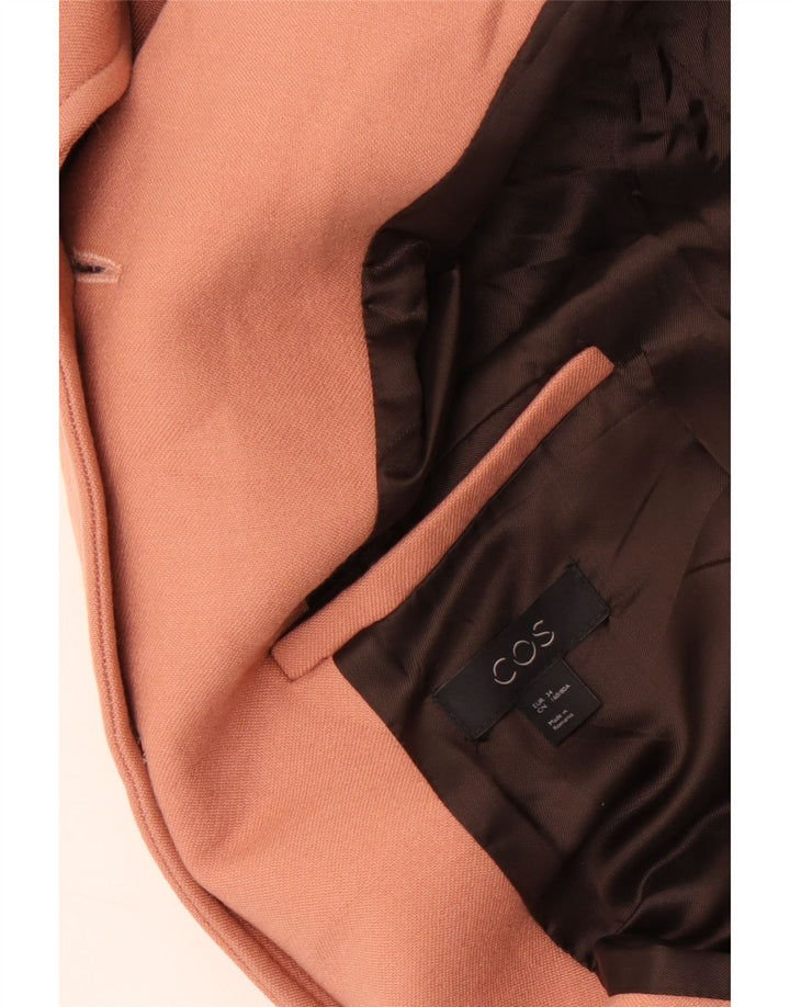 Cos Womens Overcoat EU 34 XS Pink Wool