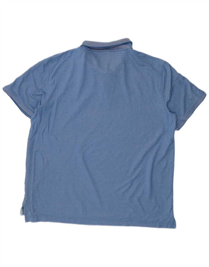 IZOD Mens Polo Shirt 2XL Blue Cotton
