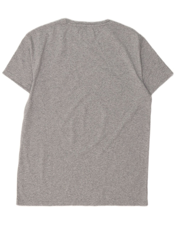 TOMMY HILFIGER Mens Regular Fit T-Shirt Top Small Grey Cotton